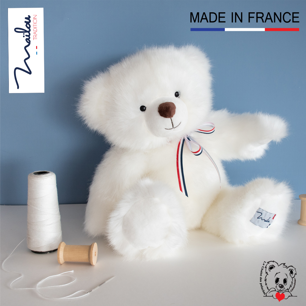 L'ours Français Maïlou Blanc