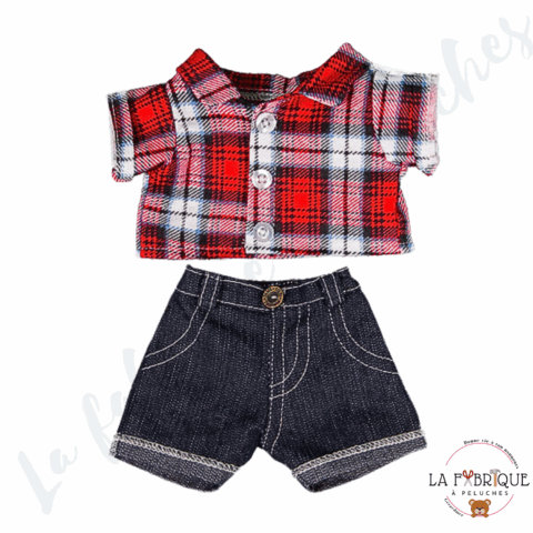Tenue Jean + chemise en flanelle à carreaux