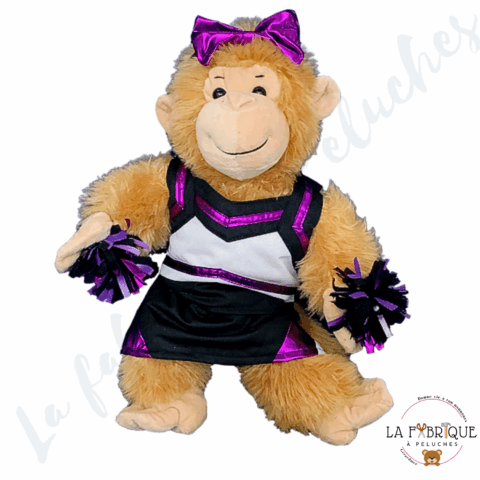 Tenue de Pom pom Girl violette/noir