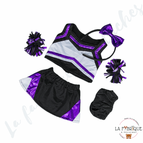 Tenue de Pom pom Girl violette/noir