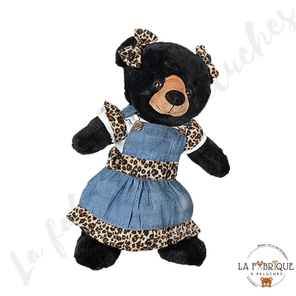 Tenue Robe en Jean + tee-shirt LEOPARD – Image 3