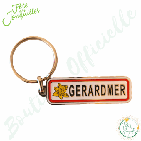 Porte clé panneau fête des jonquilles