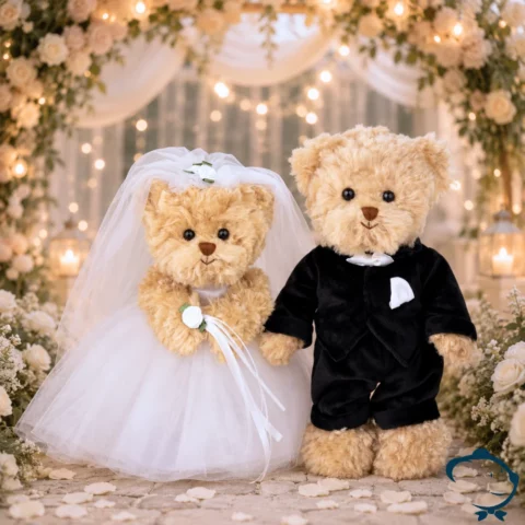Peluche Bride & Groom les mariées Bukowski