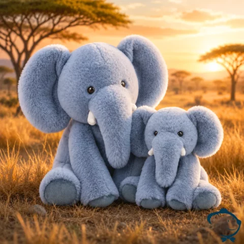 Ezra l'éléphant – Peluche bébé éléphant