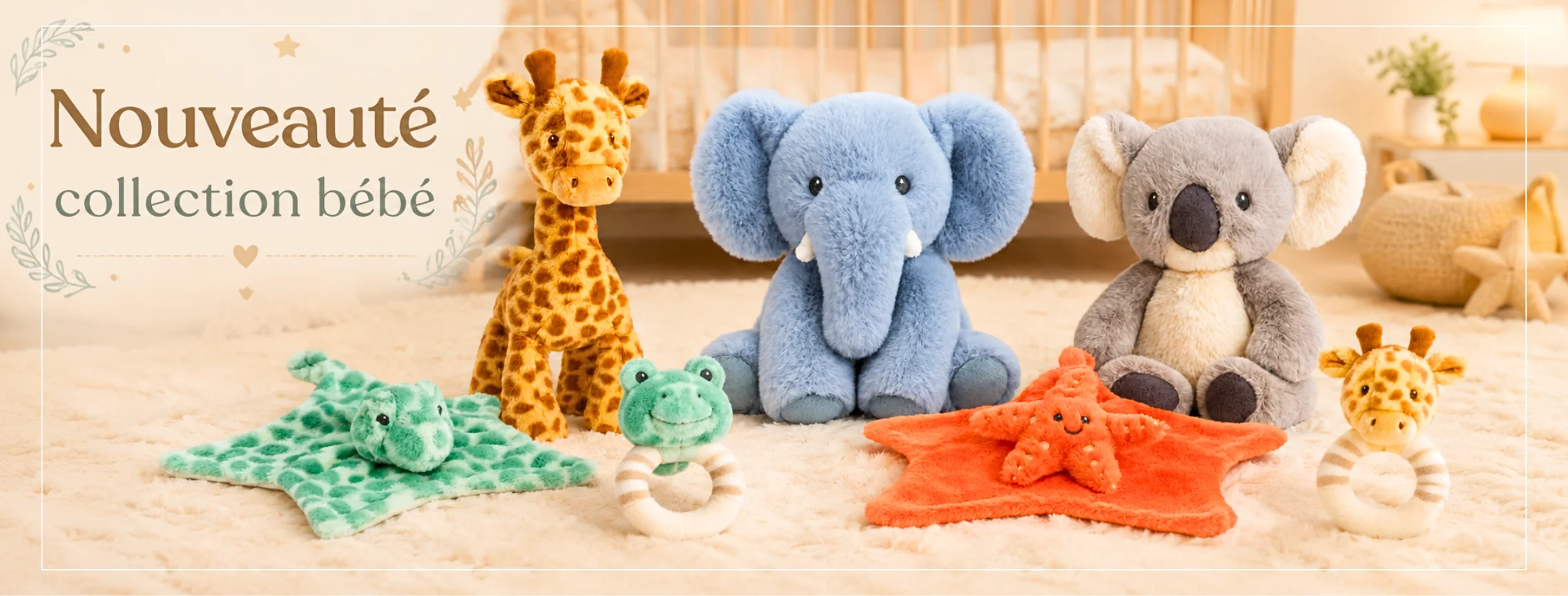 Encart Peluche bébé<br />
Collection bébé
