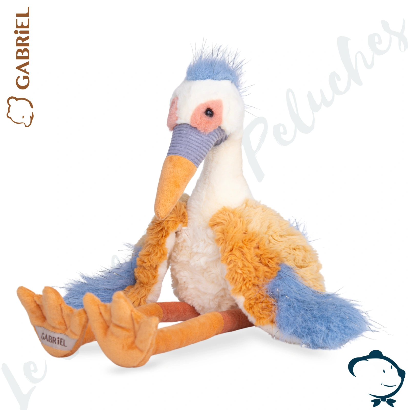 Peluche oiseau Creamelle Gabriel 50 cm