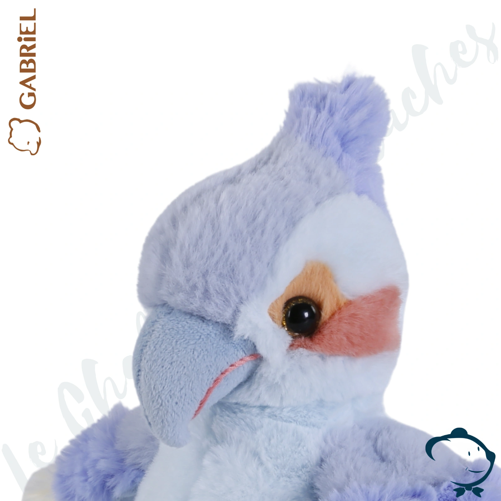 Peluche oiseau Cyan Gabriel 22 cm