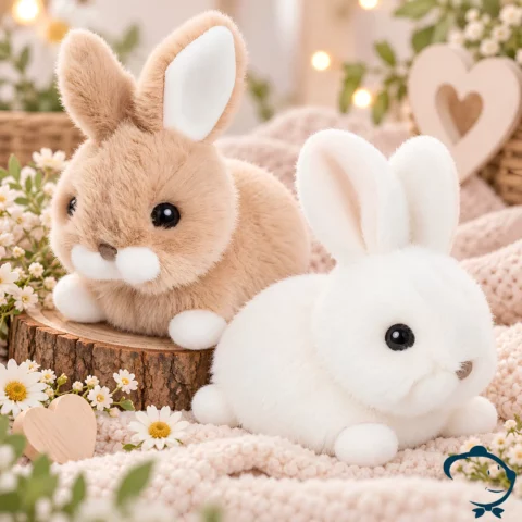 Peluche lapin Hera & Zeus Bukowski 15 cm