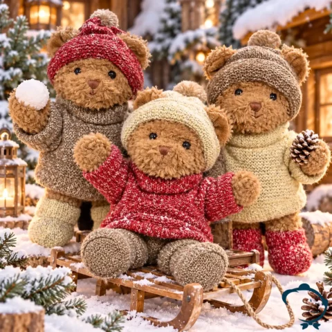 Peluche ours Brother Robby, Matt & Steve Bukowski 25 cm.