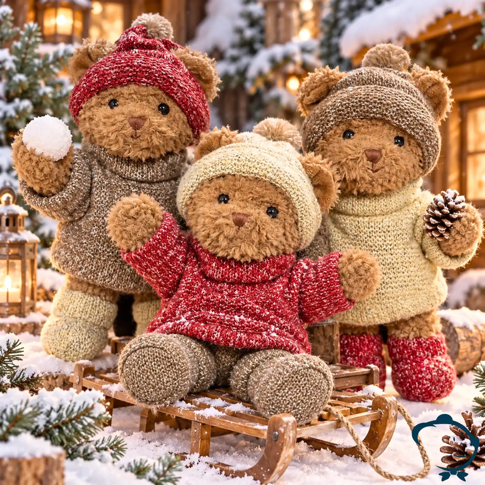 Peluche ours Brother Robby, Matt & Steve Bukowski 25 cm.