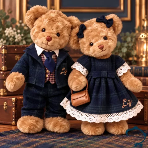 Kate & Andrew, ours en peluche La Galleria Signature British de 30 cm.