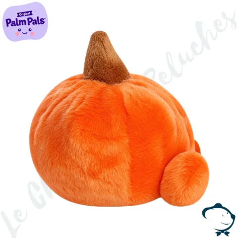 Peluche Paisley Pumpkin Palm Pals orange en forme de citrouille d’automne