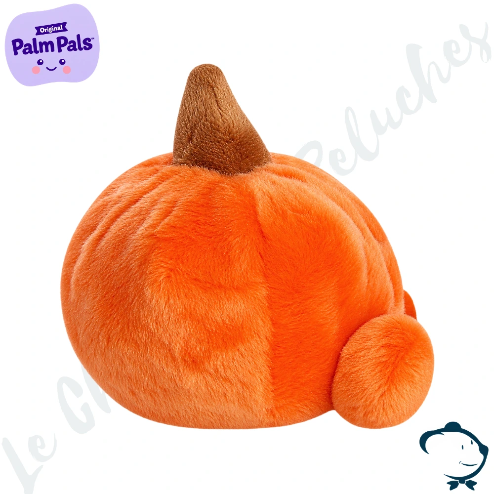 Peluche Paisley Pumpkin Palm Pals orange en forme de citrouille d’automne
