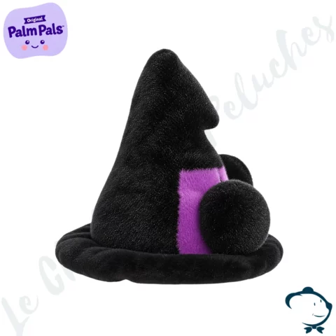Peluche Rowena Witch Hat Palm Pals en forme de chapeau de sorcière noir et violet